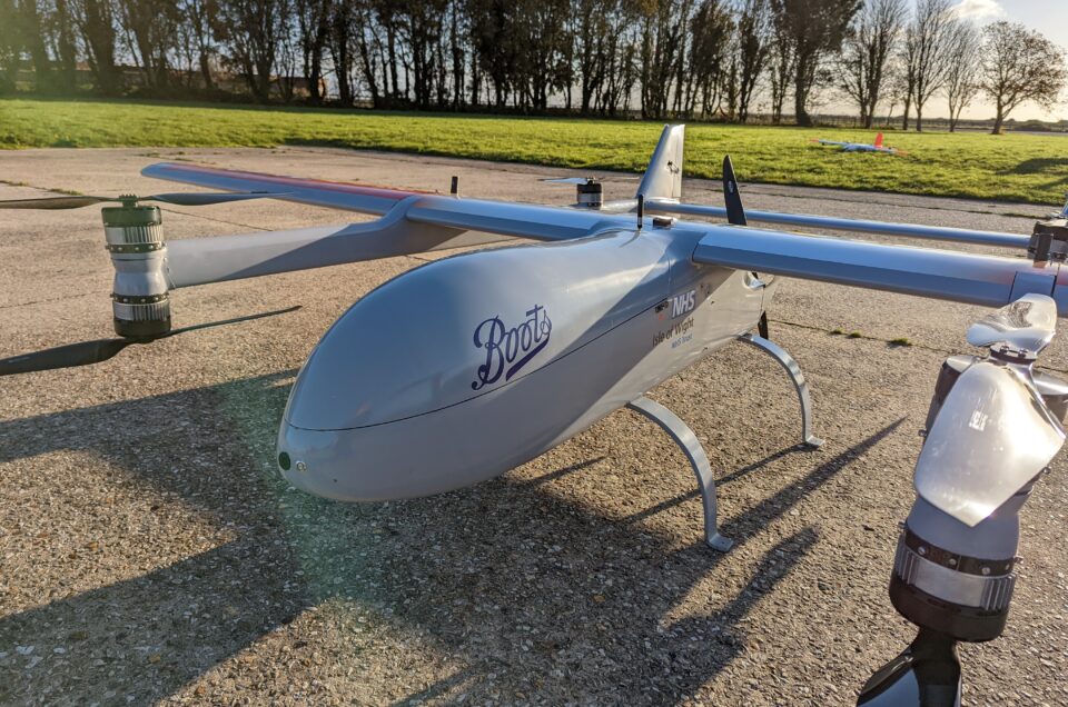 First ever UK drone delivery of prescription medicines from Portsmouth to Isle of Wight