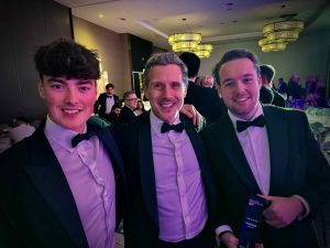 OneHive Founders Charlie Gray (L) and Ben O'Nion (R) with VFS Chair Ed Gould (Centre)